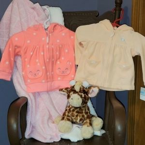 Sold Carter's fleece hooded jackets